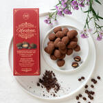 Image du produit pour 'Caramel sal : amandes espagnoles aromatiques enrobes finement de chocolat noir'