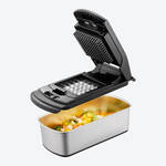 Image du produit pour 'Coupe-lgumes avec 3 grilles de coupe pour ds et btonnets - lames ultra tranchantes'
