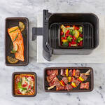 Image du produit pour 'Lot de 4 mini-moules en silicone : pour friteuse  air chaud et four'