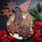 Image du produit pour 'Tablettes de chocolat de Nol en forme de sapin et d'toile'