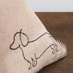 Image du produit pour 'Coussin Teckel avec passepoil - 2 coloris'