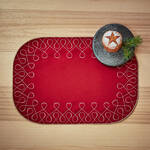 Image du produit pour 'lgant set de table en satin  jolie broderie brillante'