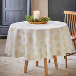 Image du produit pour 'Nappe jacquard lgante avec motif toiles et effet brillant'