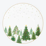 Image du produit pour 'Assiettes plates au motif de sapin : la magie de Nol s'invite  table'