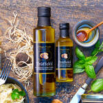 Image du produit pour 'Huile de truffe aux prcieuse truffes blanches et  l'huile d'olive vierge extra'