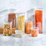 Image du produit pour 'Botes  provisions en verre tremp  couvercle en bambou : conserver srement, avec style'