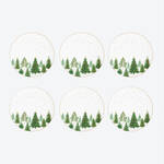 Image du produit pour 'Assiettes plates au motif de sapin : la magie de Nol s'invite  table'