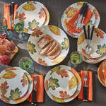 Image du produit pour 'Assiettes plates : lgante vaisselle artisanale italienne sur le thme de l' t indien '