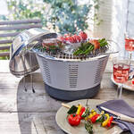 Image du produit pour 'Barbecue de table  charbon de bois : une chaleur de 250 C en 5 minutes grce au ventilateur turbo'