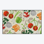 Image du produit pour 'Ce tapis de sol spcial cuisine et entre aux motifs exclusifs de lgumes protge sols et articulations'