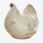 Image du produit pour 'Clbre design : poule en cramique faite  la main dans une manufacture du sud de la France, dcoration de jardin'