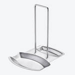Image du produit pour 'Garde votre cuisine propre : repose-cuillre en acier inoxydable avec support pour couvercles'