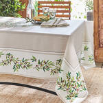 Image du produit pour 'Nappe : linge de table mditerranen au motif d'olives'