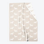 Image du produit pour 'Plaid doux Teckel en coton m�lang� - 2 coloris'