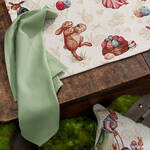 Serviette: Les motifs gais de lapins décorent le linge de table Gobelin