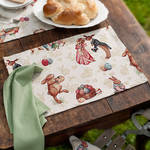 Set de table: Les motifs gais de lapins décorent le linge de table Gobelin