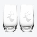 Image du produit pour 'Verres  eau, motif cerf des Alpes - En cristal de 1re qualit'