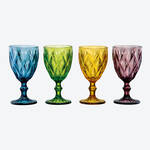 Image du produit pour 'Verres � vin vintage 350 ml - Lot de 4, color�s'