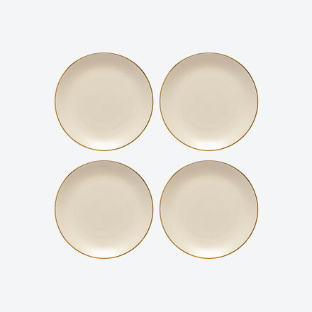 Image du produit pour ' Assiettes  dessert contemporaines  bordure dore'