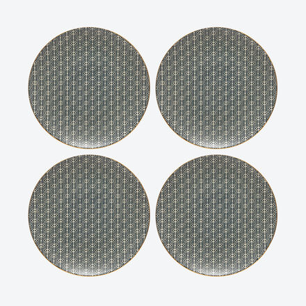 Image du produit pour ' Assiettes plates contemporaines  motifs diamants'