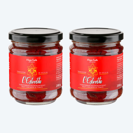 Image du produit pour ' L'Estratto : 1 kg de concentr de tomates super aromatique obtenu  partir de 20 kg de tomates de Siccagno sches au soleil'