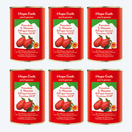 Image du produit pour '6 botes : tomates peles San Marzano, considres comme les tomates les plus aromatiques du monde'