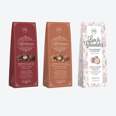 Image du produit pour 'Amandes espagnoles aromatiques enrobes finement de chocolat'