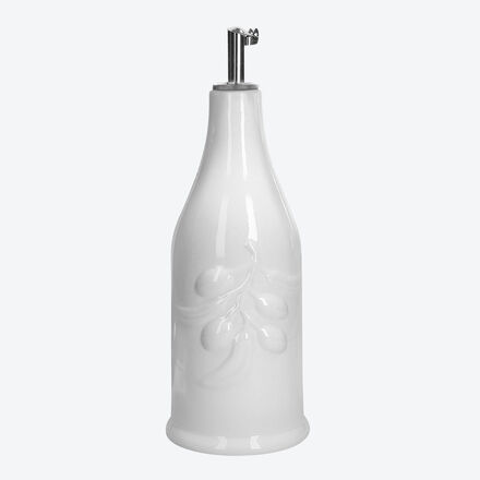 Image du produit pour 'Assaisonnez avec lgance : jolie bouteille en porcelaine pour huile d'olive'