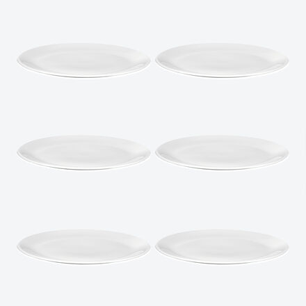 Image du produit pour 'Assiette plate : vaisselle Fine Bone China intemporelle d'un blanc clatant'