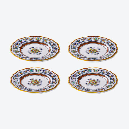 Image du produit pour 'Assiettes  dessert Nova Deruta - cramique d'Ombrie dcore  la main'
