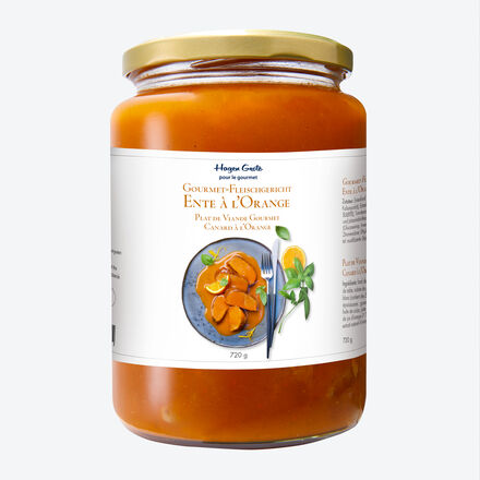 Image du produit pour 'Canard  l'orange - Plat de viande gourmet en bocal,  rchauffer en quelques minutes'