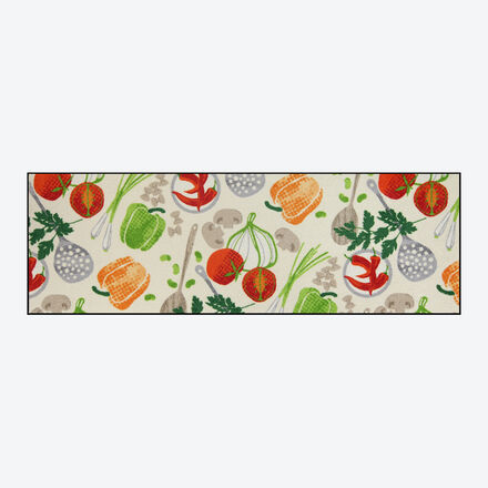 Image du produit pour 'Ce tapis de sol spcial cuisine et entre aux motifs exclusifs de lgumes protge sols et articulations'