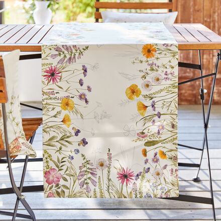 Image du produit pour 'Chemin de table Fleurs de printemps : bienvenue au printemps�! 50 x 140 cm'