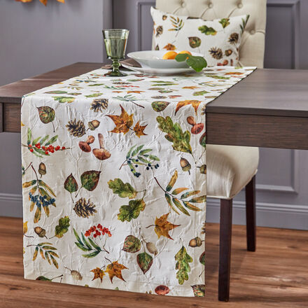 Image du produit pour 'Chemin de table matelass : combine impression numrique riche en dtails et technique de tissage en relief'