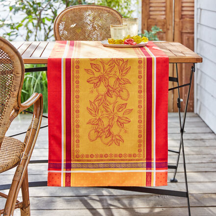 Image du produit pour 'Chemin de table provenal dperlant, issu d'un tissage traditionnel franais'