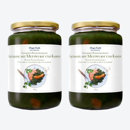 Image du produit pour 'Chou vert  la saucisse - plat cuisin classique de la cuisine allemande,  rchauffer en quelques minutes, simple et rapide'