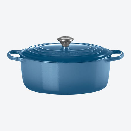 Image du produit pour 'Cocotte ovale Le Creuset avec couvercle, 31 cm'