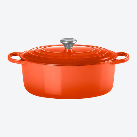 Image du produit pour 'Cocotte ovale Le Creuset avec couvercle, 31 cm'