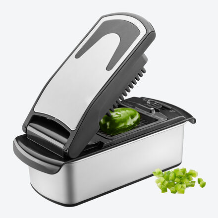 Image du produit pour 'Coupe-lgumes avec 3 grilles de coupe pour ds et btonnets - lames ultra tranchantes'