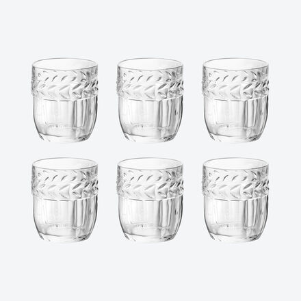 Image du produit pour 'De jolis verres  eau au dcor de laurier'