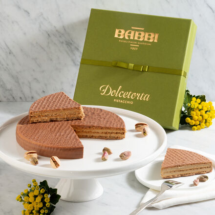 Image du produit pour 'Dolcetorta : un croustillant gteau de gaufrettes italien  la pistache'