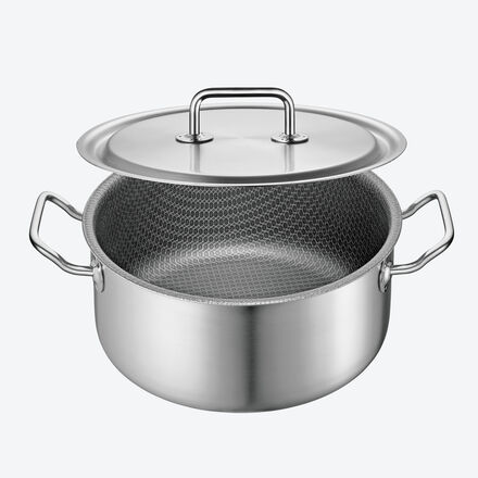 Image du produit pour 'Faitout en inox  structure nid d'abeille – 4,7 L'