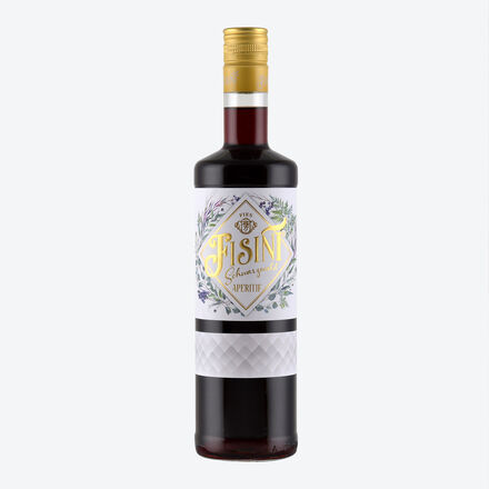 Image du produit pour 'Fisini : liqueur de baies et d'herbes aux armes fruits et pics, de la Fort-Noire'