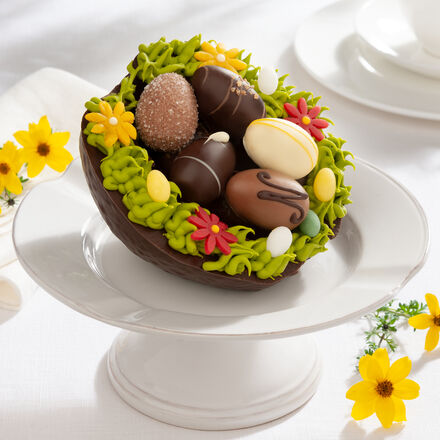 Image du produit pour 'Gteau  la broche-nid de Pques dcoratif avec des oeufs en chocolat fin'