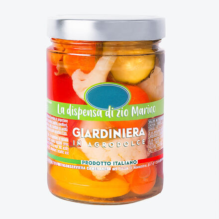 Image du produit pour 'Giardiniera : l'antipasti classique italien de lgumes marins au got aigre-doux'