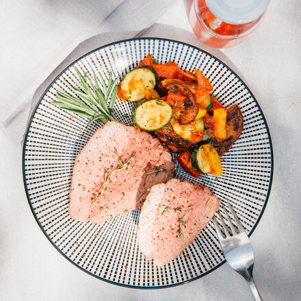 Image du produit pour 'Gigot d'agneau de lait et sa ratatouille'