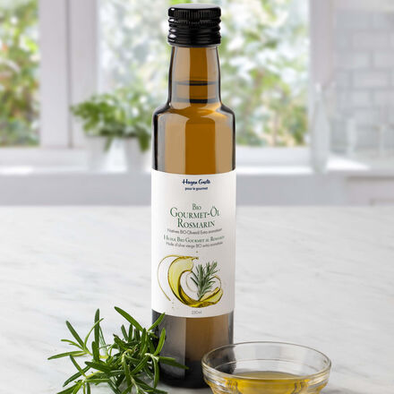 Image du produit pour 'Huile d'olive BIO au romarin - Huile Gourmet parfume, trs aromatique'