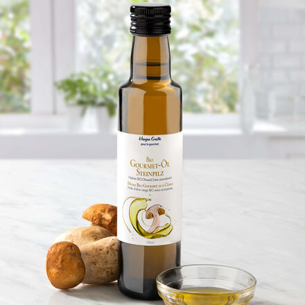 Image du produit pour 'Huile d'olive BIO aux cpes - Huile Gourmet parfume, trs aromatique'