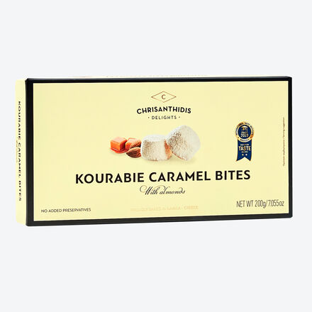 Image du produit pour 'Kourabiedes au caramel, biscuits grecs traditionnels  base d'amandes entires'