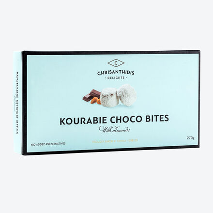 Image du produit pour 'Kourabiedes au chocolat, biscuits grecs traditionnels  base d'amandes entires'